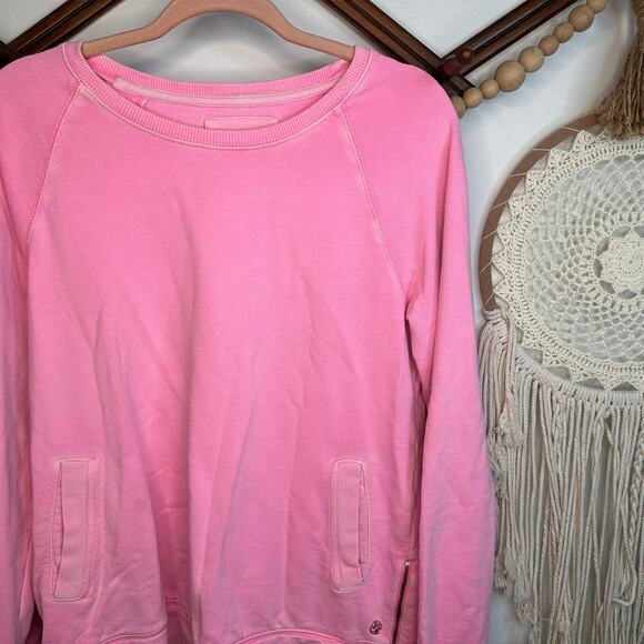 Lilly Pulizter Pink Beach Comber Pullover Sweatshirt - Picture 2 of 4